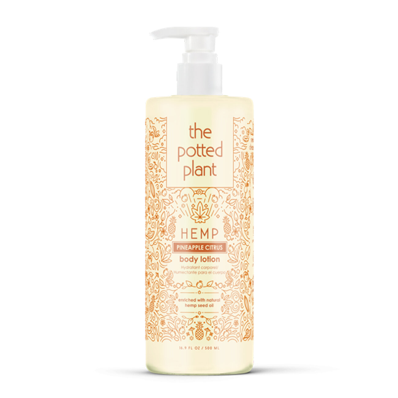 The Potted Plant, Энзимный лосьон для ежедневного ухода за кожей Pineapple Citrus Body Lotion, 500 мл