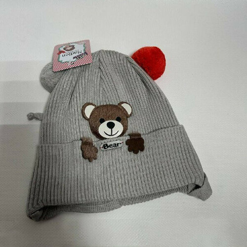 фото Шапка , размер 44/54, серый без бренда