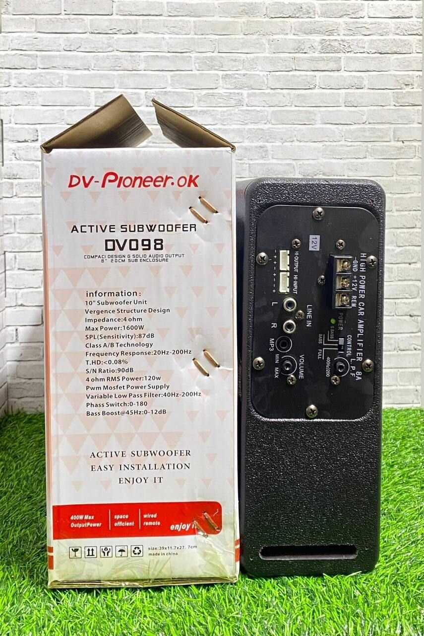 Сабвуфер под сиденье активный Pioneer DV-098 1600W