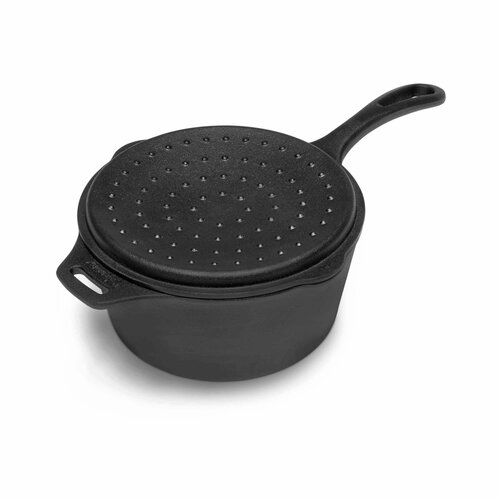 Походная посуда Petromax Cast Iron Sauce Pan kr2 with Lid black походная посуда petromax wrought iron pan sp32 black