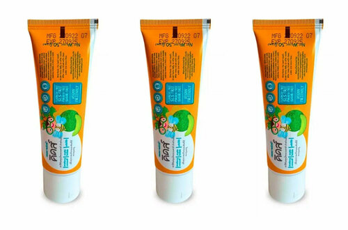 Органическая паста для зубов и десен Kolbadent Kids Natural Oral Paste Hokkaido Melon, 50гр, 3 шт.