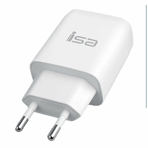 ISA Эмулятор питания USB сетевой ISA HS25 2хUSB 2.4A white hoco ew24 white 6931474771803