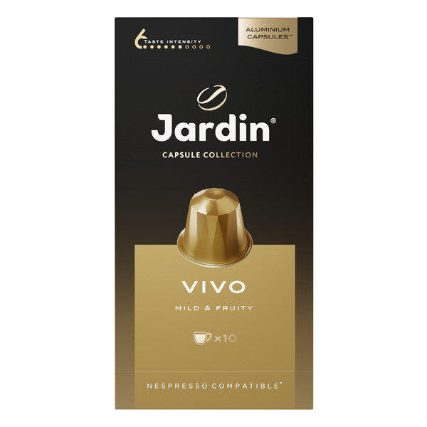 Кофе в капсулах Jardin Vivo, 10 капсул для кофемашин Nespresso (Жардин)