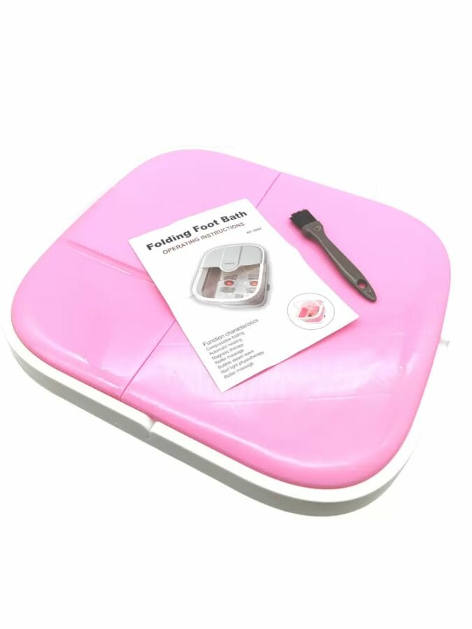Гидромассажная ванна для ног с ИК прогревом складная белая/ массаж спа