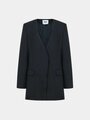 Пиджак MSGM Blazer Asimmetrico Black, Черный, 36