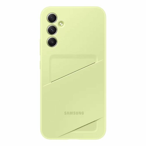 Чехол Samsung Card Slot A34 Lime (EF-OA346TGEG) чехол samsung для galaxy a33 card slot голубой ef oa336