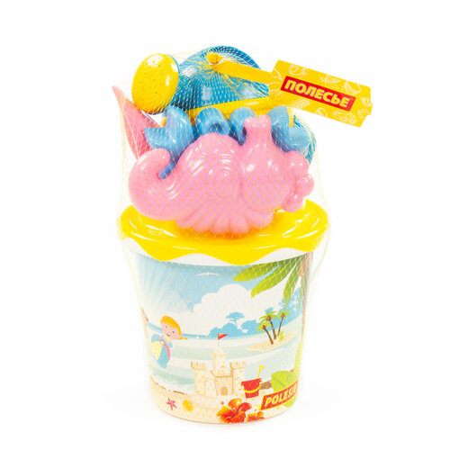 Набор №356: ведро с наклейкой, ситечко 