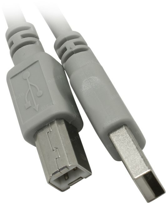Кабель USB2.0 HAMA H-34694 (серый), USB A (m) - USB B (m), 1.5м [00034694] - фото №8