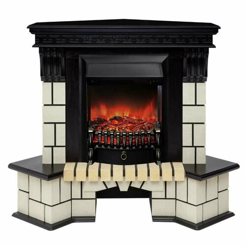 Камин RealFlame Stone Corner STD AO с очагом Fobos Lux Black электрический камин dacota ao с очагом fobos lux black