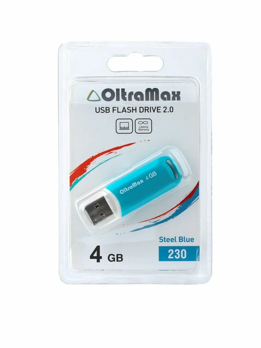 USB флеш накопитель OM-4GB-230-св. синий