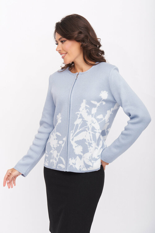 Пиджак Текстильная Мануфактура, размер 54, белый, голубой