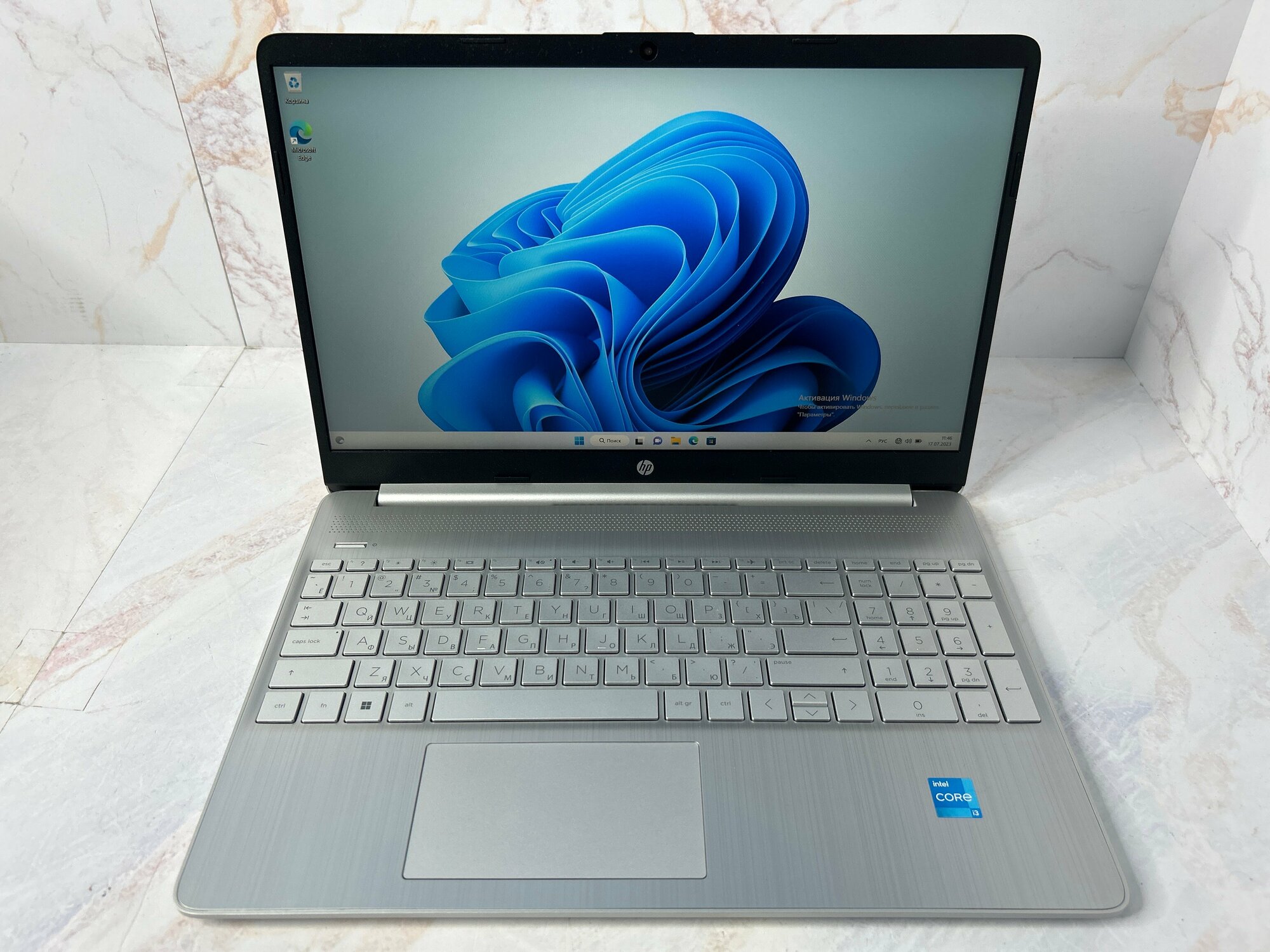 Ноутбук HP 15s-fq2121ur. Конфигурация: i3-1125G4/8GB/512GB SSD/Intel UHD/FHD/Win 11/A2