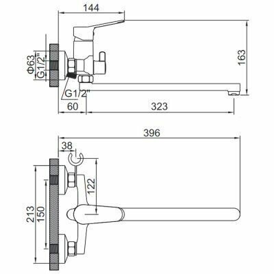 Смеситель для ванны — фото 1