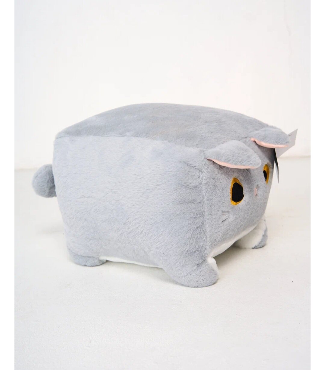 фото Мягкая игрушка-подушка Квадратный кот большой 40см Серий