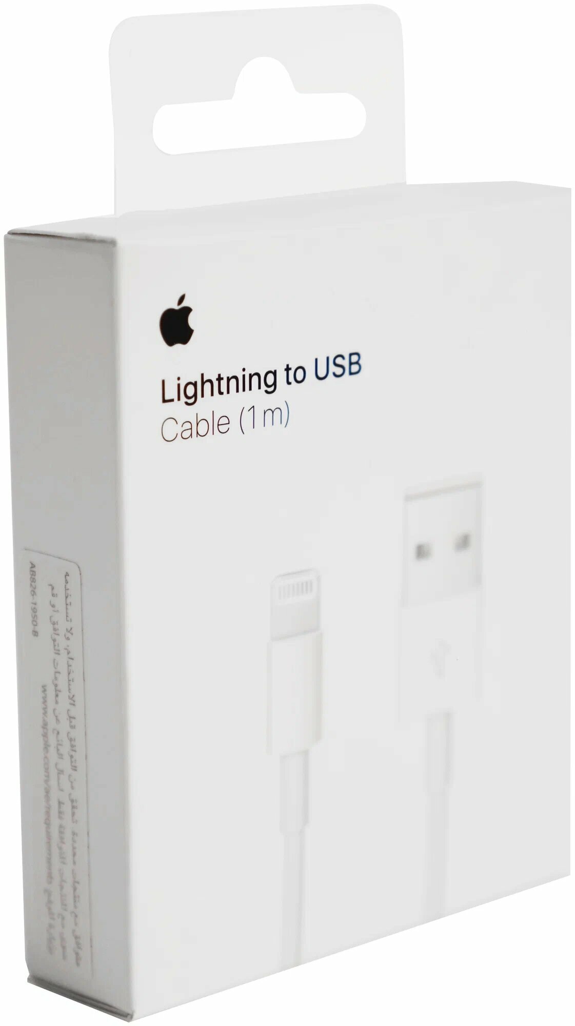 Кабель для Apple USB (M)- Lightning (M), 1 м, 1 шт, белый