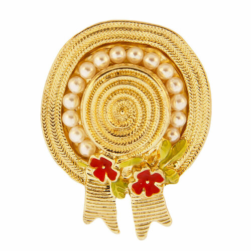 Брошь, эмаль, золотой