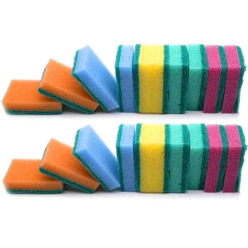 Grand Fresh Губка для мытья посуды Эконом Тэн,10 шт,2 упаковки