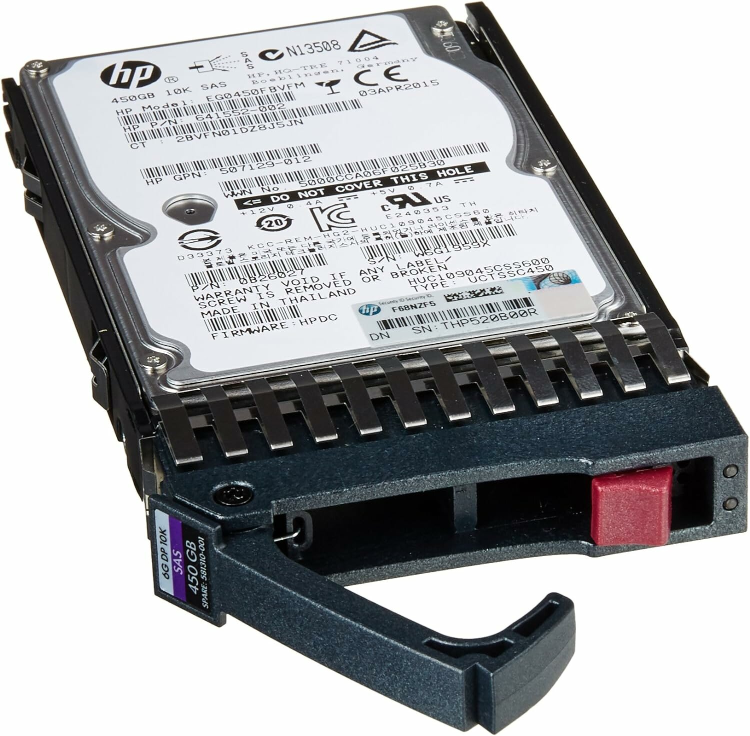 Жесткий диск HP EG0450FBLSF 450GB 10K 2.5 SAS 6G