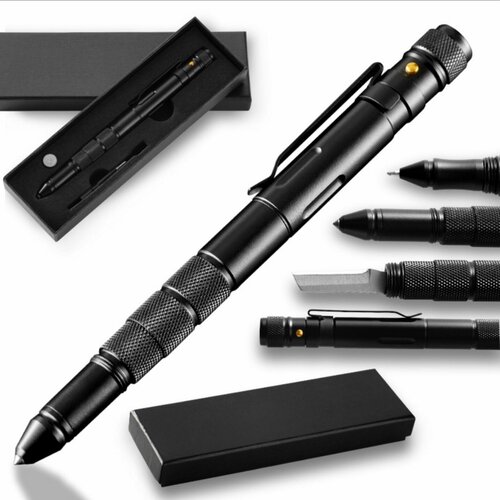 многофункциональная тактическая ручка туриста 6 в 1 dh tcp 1229 Тактическая ручка для путешествий, 6 в 1, универсальная, многофункциональная ручка для туризма, подарочная