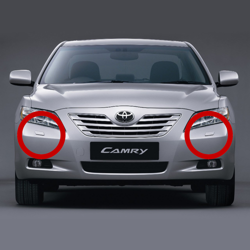 Крышка омывателя фары подходит для Тойота Камри Toyota Camry V40 (2006-2009) дорестайлинг две штуки левая и правая