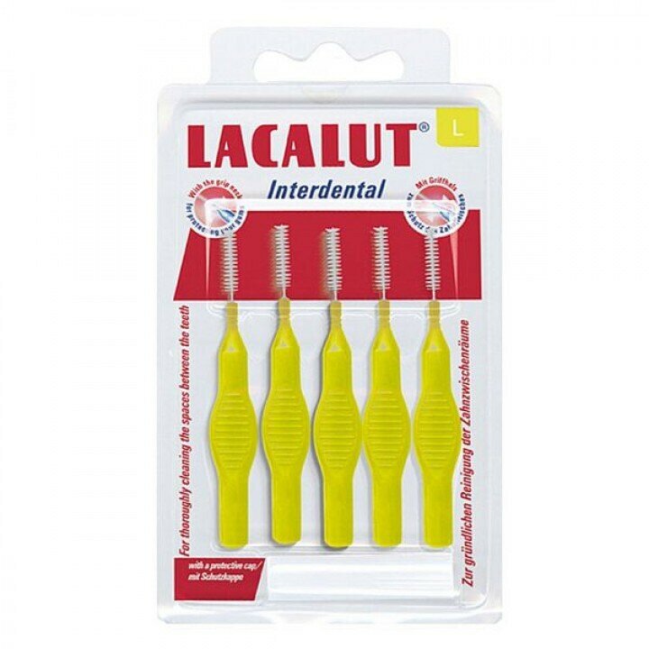 Ершики межзубные Lacalut (Лакалют) Interdental цилиндрические р.L 4 мм 5 шт. Dr.Theiss Naturwaren GmbH - фото №16