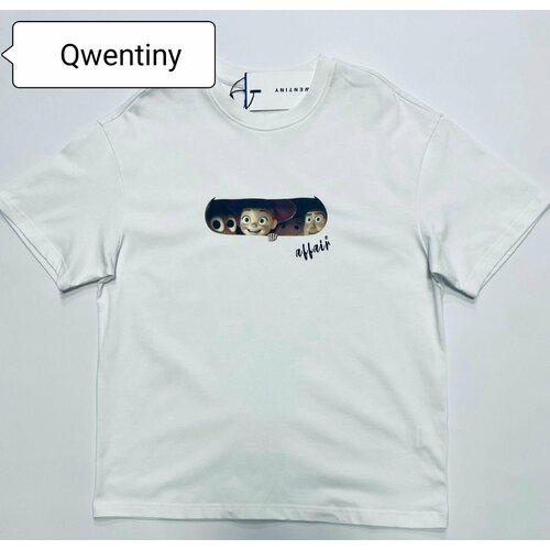 фото Футболка qwentiny, размер l, белый
