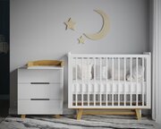 Кровать детская Incanto Anniken продольный маятник цвет белый/бук