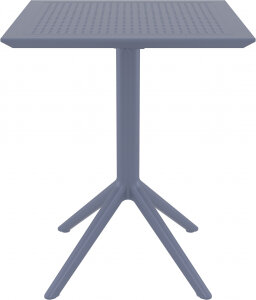 Складной садовый пластиковый стол Siesta Contract Sky Folding Table 60, темно-серый