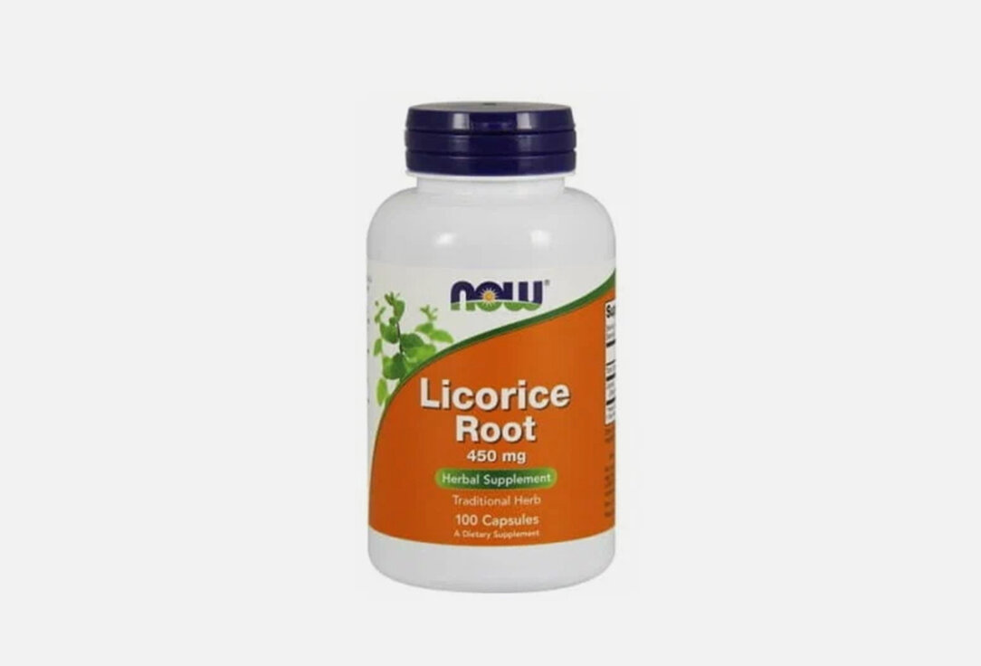 Корень солодки NOW licorice root 450 мг / кол-во 100 шт