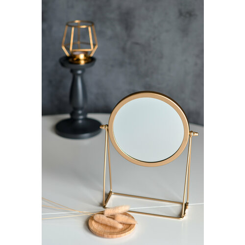 Зеркало косметическое Шведский Дом SWED HOUSE 16 см золотой 3729₽