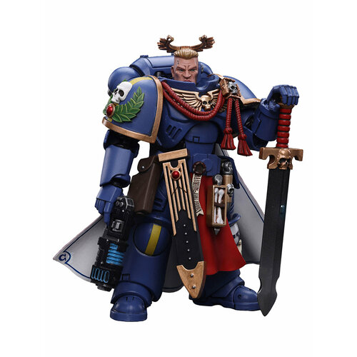 Фигурка JOYTOY Warhammer 40K Ultramarines Primaris Captain with Power Sword and Plasma Pistol 1:18 фигурка warhammer 40k ultramarines primaris captain with relic shield and power sword 1 18