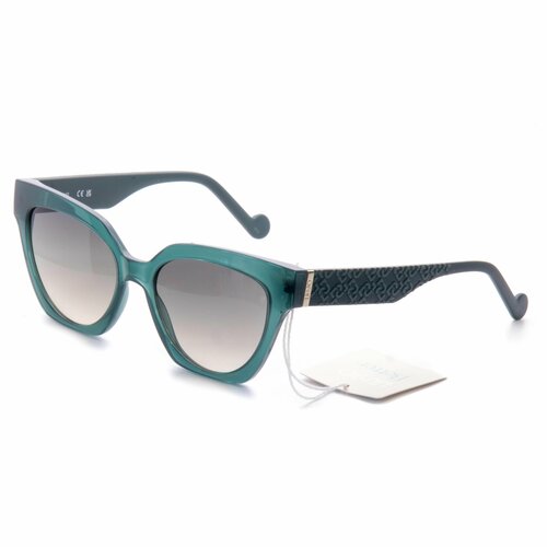 Солнцезащитные очки LIU JO, серый, зеленый