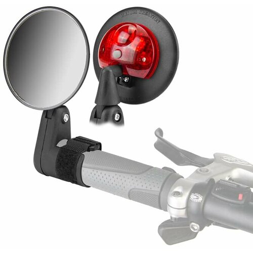 Зеркало заднего вида DX-2002VF крепление липучка с габаритным огнём STELS 220016 849₽