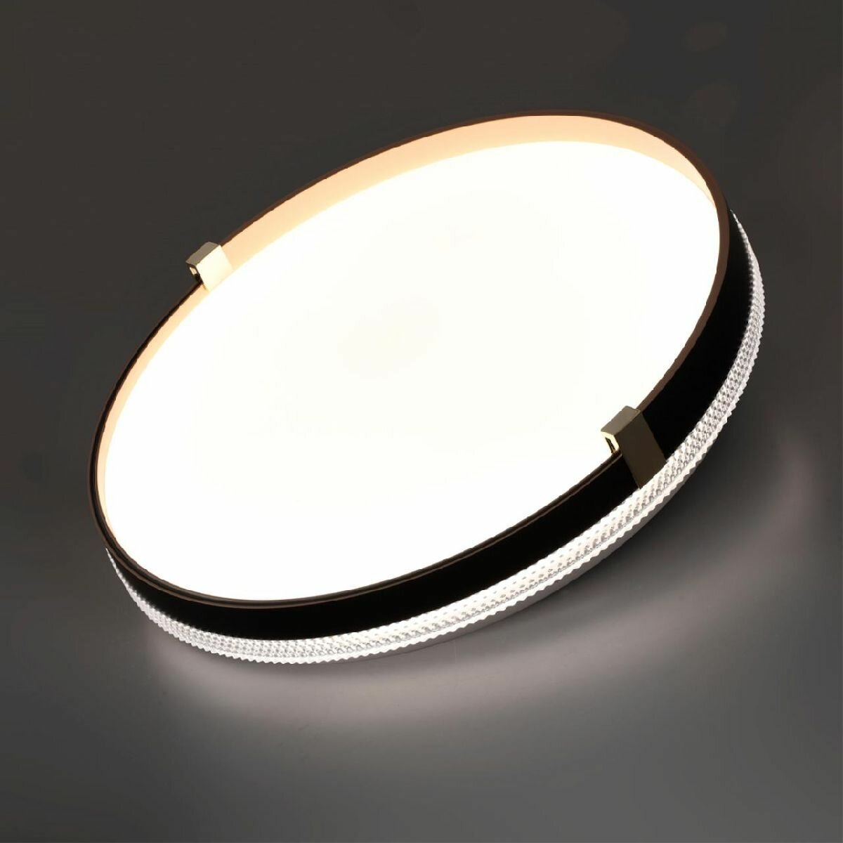 Настенно-потолочный светильник Sonex Olidi black 7647/CL - фотография № 3