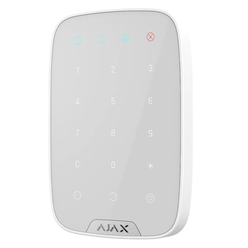 Беспроводная белая сенсорная клавиатура Ajax Keypad