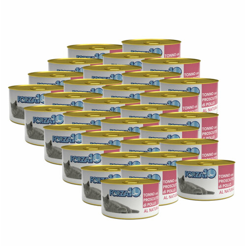 FORZA10 Тунец с куриной ветчиной для кошек TONNO con PROSCIUTTO di POLLO 0,75 гр. х 32 шт.