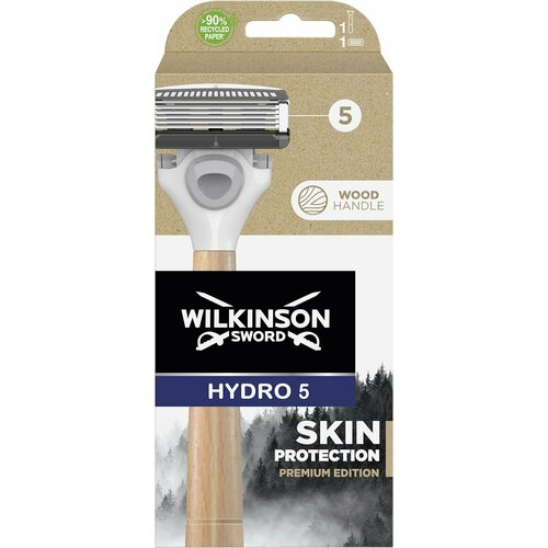 Бритвенный мужской станок Wilkinson Sword Premium Edition с 1 кассетой, Германия многоразовый бритвенный станок wilkinson sword hydro 5 синий черный 1 шт