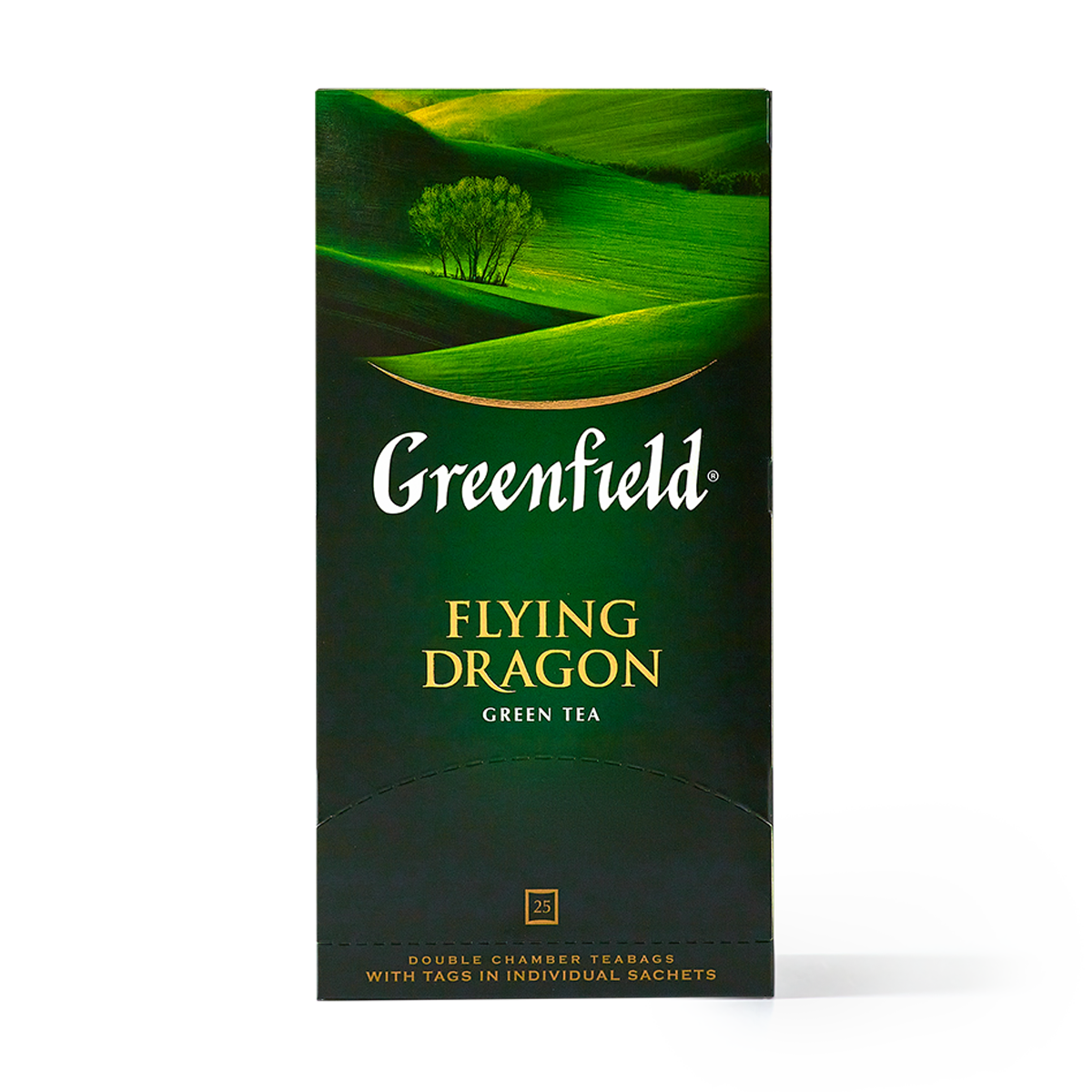 Чай Greenfield Flying Dragon, зеленый, 25 пакетиков в упаковке