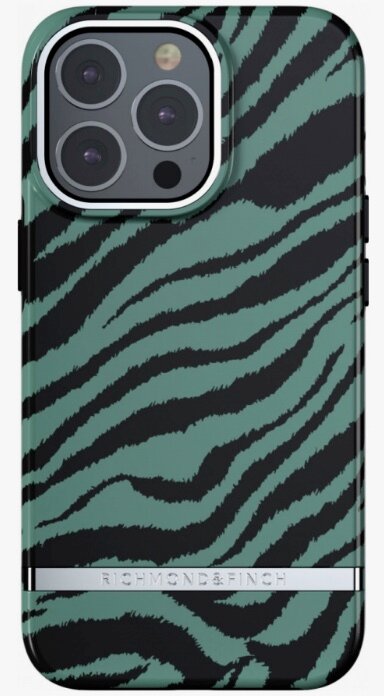 Чехол Richmond & Finch для iPhone 12/12 Pro FW21 Emerald Zebra, цвет Изумрудная зебра (R47404)