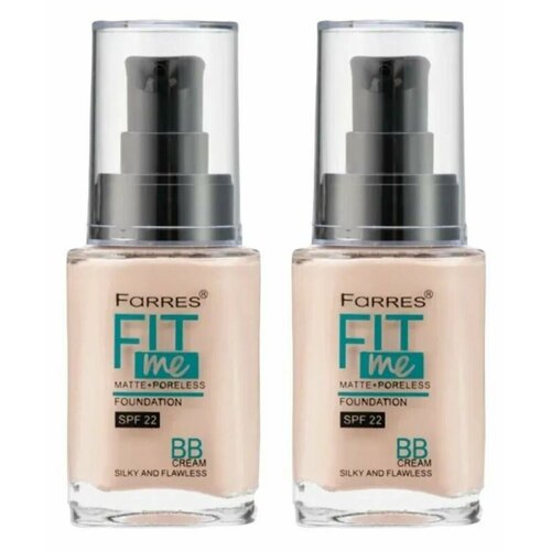 Farres cosmetics Тональный крем Fit Me SPF 22, 2 шт.