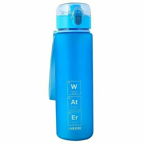 Бутылка пластиковая, 560мл Water 8090942 синяя, 22,9х6,5х6,5 см, с петлей.