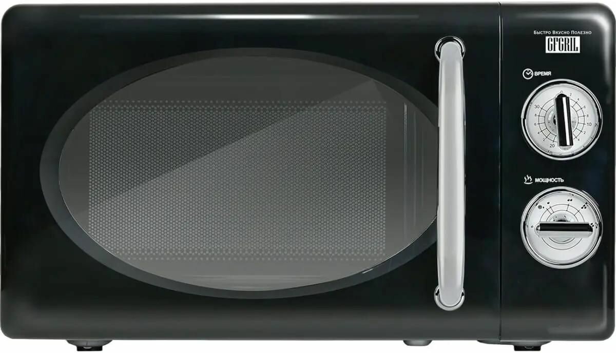 GFGRIL Микроволновая печь соло GF-MWO203-black, 20 л, 700 Вт, цвет черный - фотография № 9