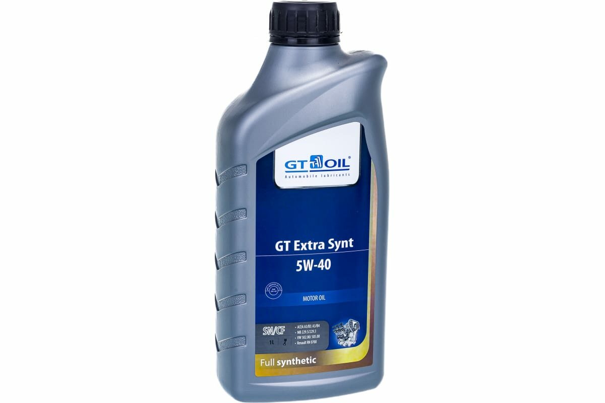 Моторное масло GT OIL синтетическое GT Extra Synt SAE 5W40 API SM/CF 1л