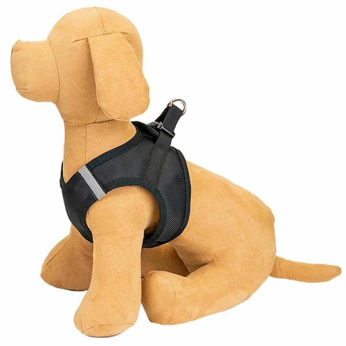 Шлейка для животных ZooM - Кай текстиль трехслойная L обхват груди 34-39 см черная 1 шт 1599₽