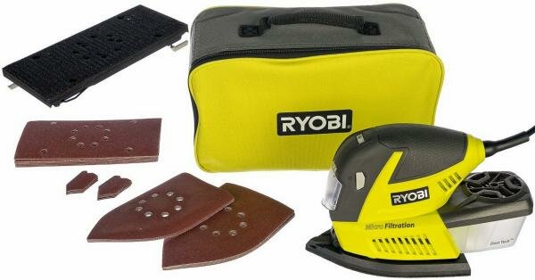 Ryobi Универсальная шлифмашина 180W + 30x шлифлистов RMS180-SA30 5133002910