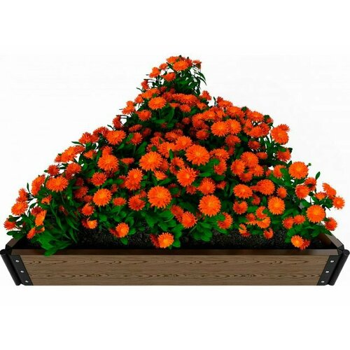 Грядка садовая из ДПК 1-й ДПК комбинат треугольная средняя 150*150*150*20 см [KL372638]