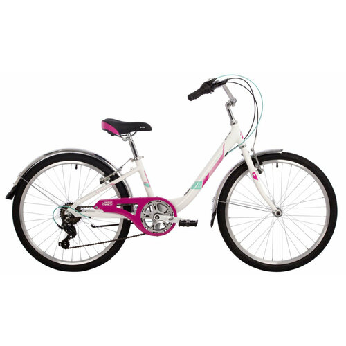 Подростковый велосипед Novatrack Ancona 24 2024 10 Белый 128-142 см 27330₽