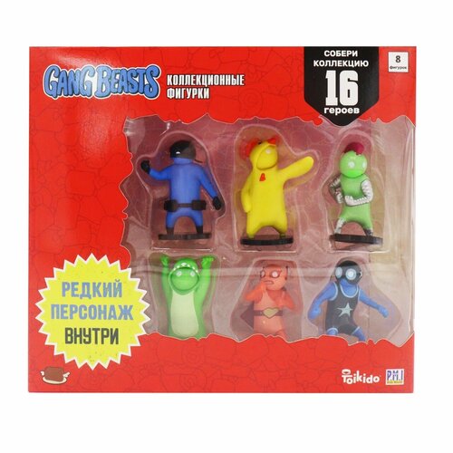 Фигурки Gang Beasts Красный герой-рестлер коробка Deluxe 8 шт 6861₽