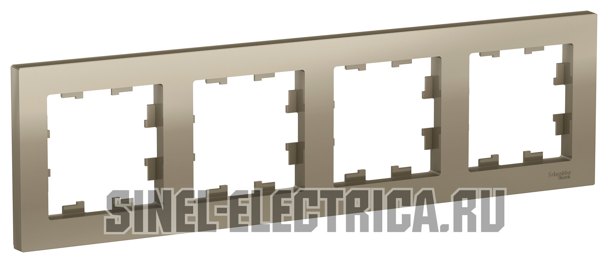 Рамка IP20 Schneider Schneider Atlas Design четырехместная (Шампань)