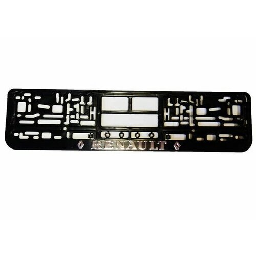 Рамка под номер Renault (серебро/золото, книжка)